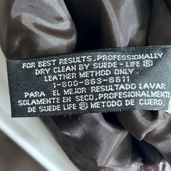 Vtg Jacqueline Ferrar in 2025 Color Trend "Brown" Women's Leather Vest Size 12 - Picture 5 of 8